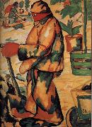 Kasimir Malevich Gardener Sweden oil painting artist